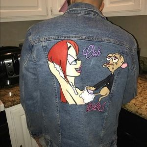 Custom Handpainted jacket size Small